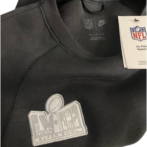 Nike On Field Apparel Mens Sz S Anthracite Sweatshirt 49ers Superbowl LVIII Tech - Picture 9 of 10